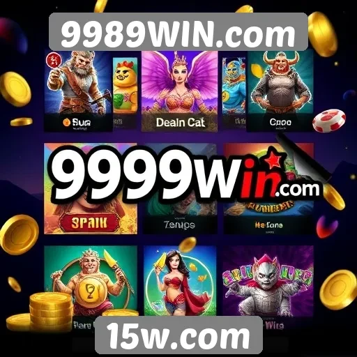 Variedade de jogos disponíveis em 9989WIN.com